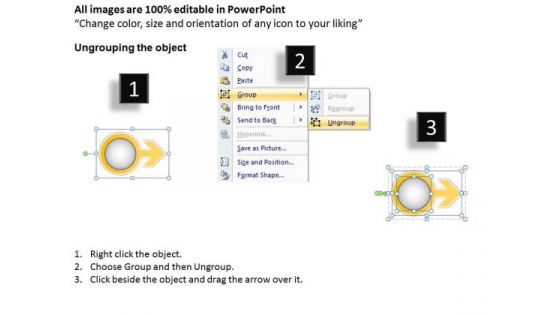 Ppt Colorful Arrow And Circular Process 4 Practice The PowerPoint Macro Steps Templates