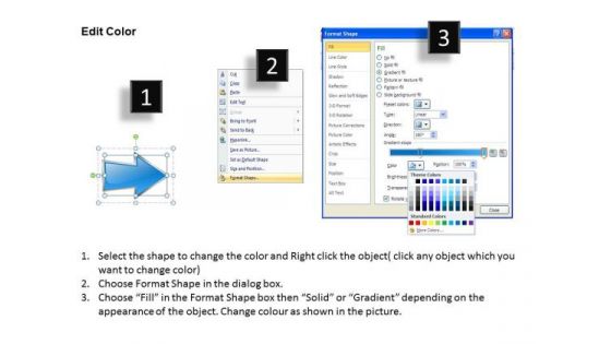 Ppt Colorful Arrows Describing Seven Create PowerPoint Macro Templates