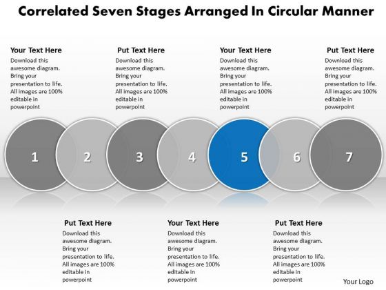 Ppt Comparable Seven State Diagram Business PowerPoint Templates