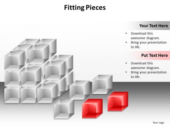Ppt Connecting Dots Fitting Puzzle Pieces PowerPoint Template Together Templates