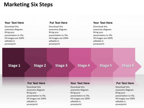 Ppt Consistent Way To Prevent Marketing PowerPoint Templates Losses Six Steps
