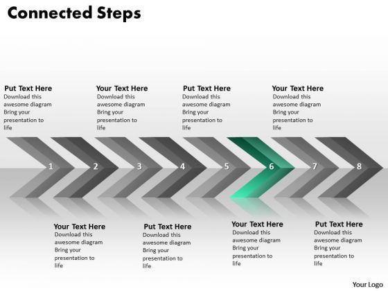 Ppt Continuous Implementation Of 8 Steps Live Connections To Process PowerPoint Templates