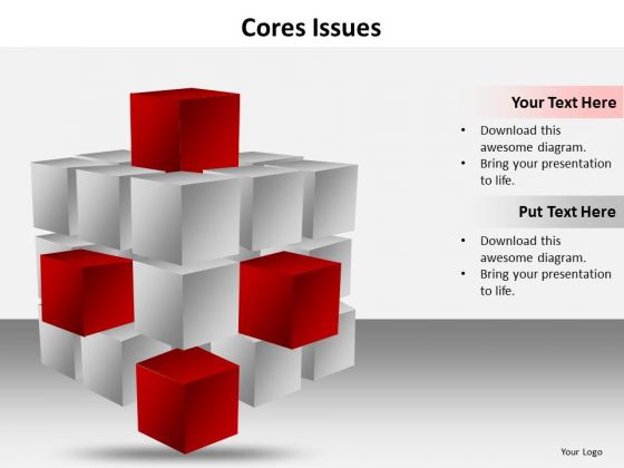 Ppt Cores Issues Of A Topic Editable Business Plan PowerPoint Templates