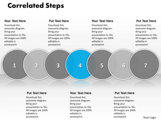 Ppt Correlative Seven PowerPoint Slide Numbers Of Business Process Templates