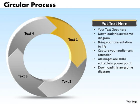 Ppt Cycle Process Cause And Effect Diagram PowerPoint Template 4 Stages Templates