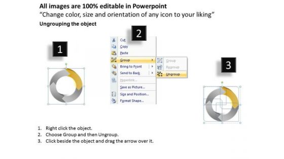 Ppt Cycle Process Cause And Effect Diagram PowerPoint Template 4 Stages Templates