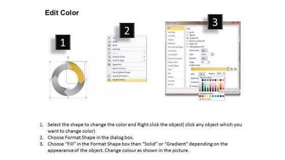 Ppt Cycle Process Cause And Effect Diagram PowerPoint Template 4 Stages Templates