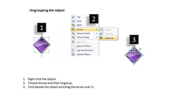 Ppt Diamond Process 6 Power Point Stage PowerPoint Templates