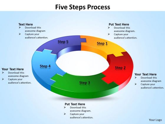 Ppt Five Steps Working With Slide Numbers Forging Process PowerPoint Slides Templates