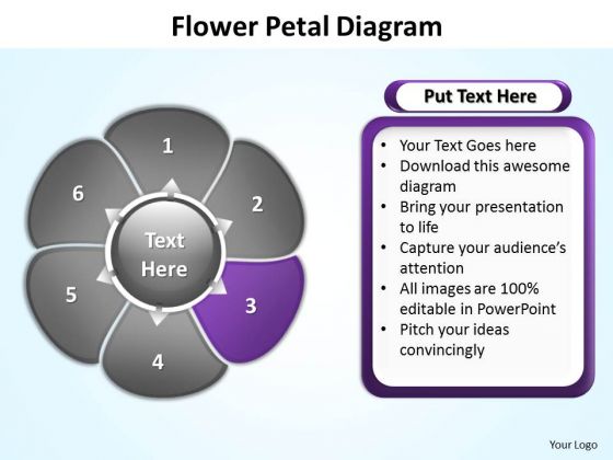 Ppt Flower Petal Design PowerPoint 2007 Free Editable Templates