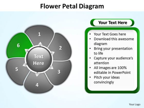 Ppt Flower Petal Illustration Editable Free PowerPoint Templates