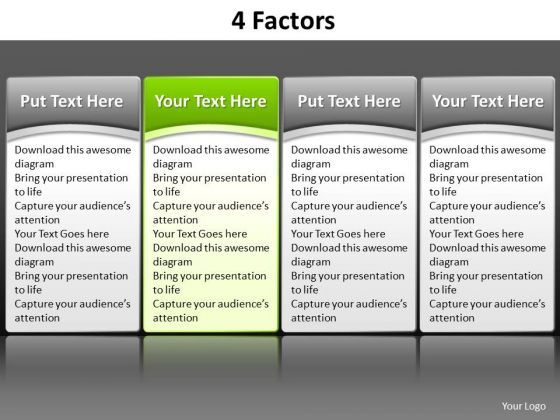 Ppt Go Green PowerPoint Presentation Table Listing Its Factors Components Templates