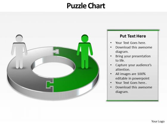 Ppt Green PowerPoint Slide Man On Circular Gantt Chart Template Templates