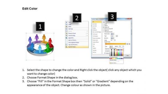Ppt Group Of World Business PowerPoint Slide Text People With 3d Pie Chart Templates