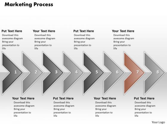 Ppt Illustration Of Marketing Process Using 8 State Diagram PowerPoint Templates