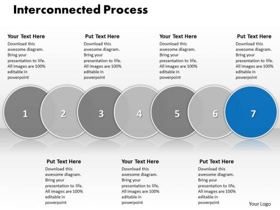 Ppt Interconnected Seven Stages Of Writing Process PowerPoint Presentation Templates