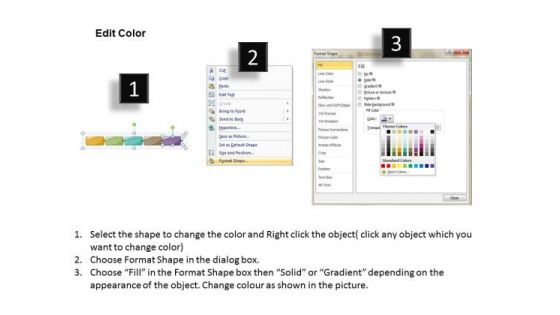 Ppt Linear Flow PowerPoint Theme Of 5 Steps Involved Business Templates
