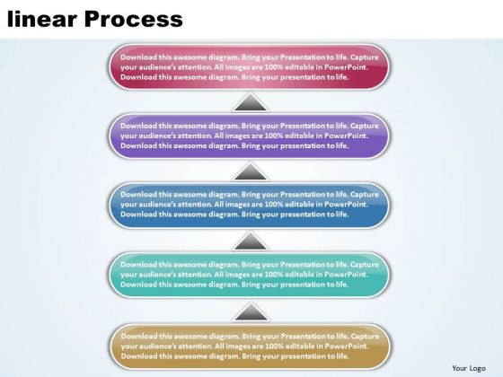 Ppt Linear Process 5 Power Point Stage PowerPoint Templates