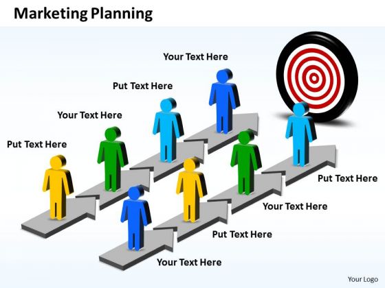 Ppt Parallel PowerPoint Slide Numbers Showing Marketing Planning Business Templates