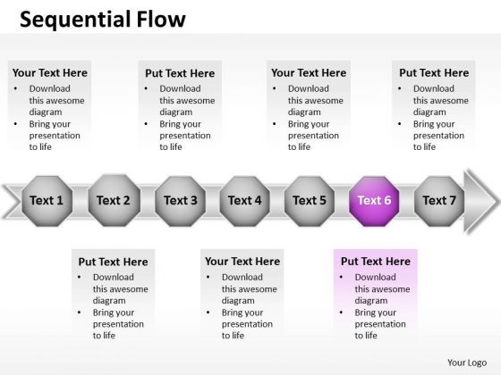 Ppt Pink Stage Business Data Flow Free Fishbone Diagram PowerPoint Template Templates