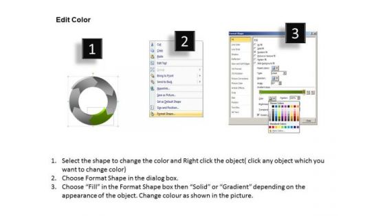 Ppt Power Point Org Chart Shaped Arrows 6 Segments PowerPoint Templates