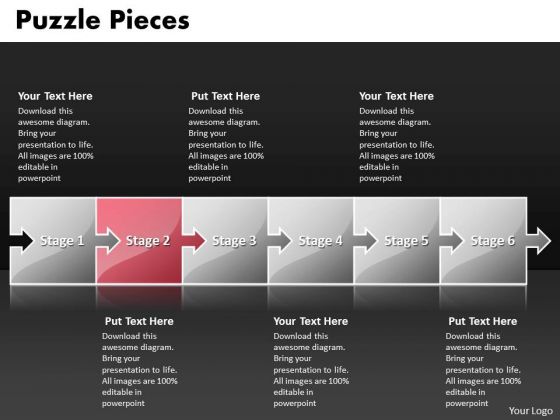 Ppt Puzzle Pieces Steps Of A Forging Process PowerPoint Slides Templates