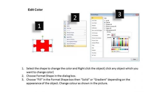 Ppt Red Puzzle Pieces In The Form Key Business Strategy PowerPoint Business Templates