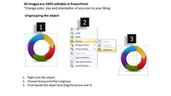 Ppt Round Corners Shapes Arrows PowerPoint 5 Levels Templates