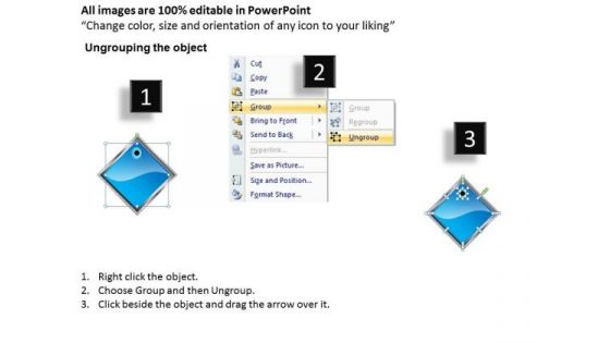 Ppt Royal Blue PowerPoint Background Diamond Linear Progress 7 Stages Templates