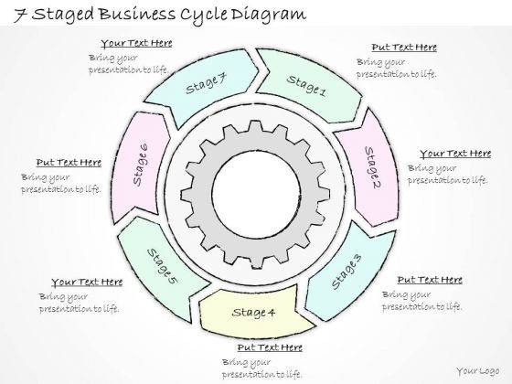 Ppt Slide 1814 Business Diagram 7 Staged Cycle PowerPoint Template Sales Plan
