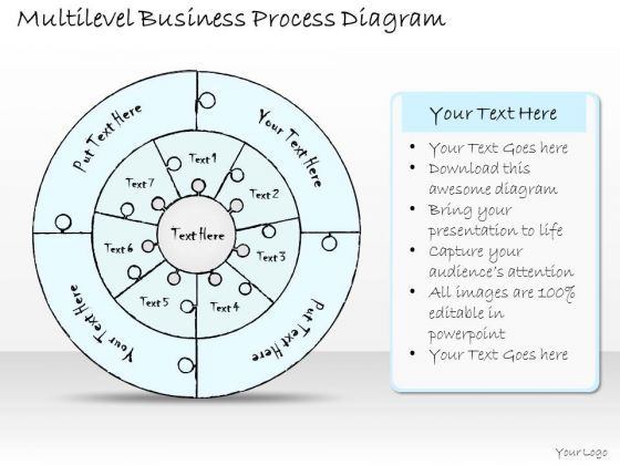 Ppt Slide 1814 Business Diagram Multilevel Process PowerPoint Template Consulting Firms