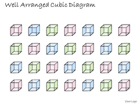 Ppt Slide 1814 Business Diagram Well Arranged Cubic PowerPoint Template Plan
