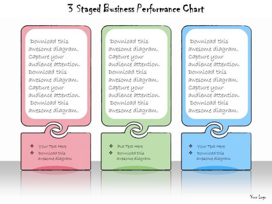 Ppt Slide 3 Staged Business Performance Chart Marketing Plan