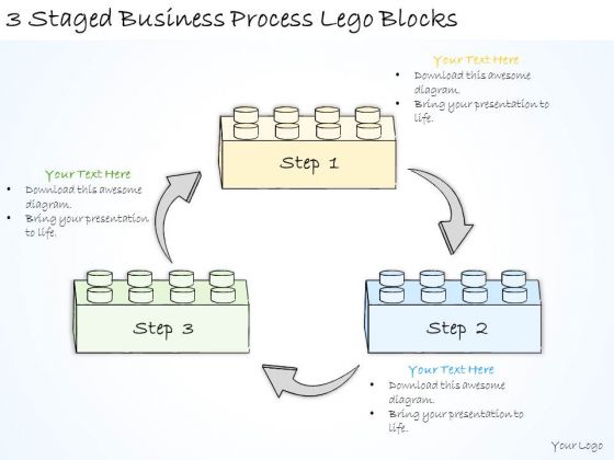 Ppt Slide 3 Staged Business Process Lego Blocks Consulting Firms