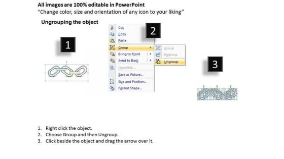 Ppt Slide 3 Staged Link Diagram Business Plan