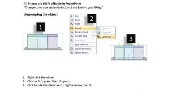 Ppt Slide 3 Steps Process Tables Sales Plan