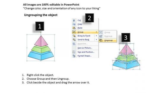 Ppt Slide 3 Steps Pyramid Design Strategic Planning