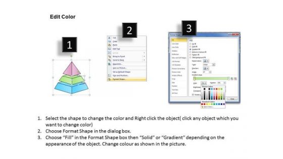 Ppt Slide 3 Steps Pyramid Design Strategic Planning