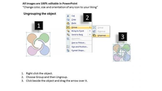 Ppt Slide 4 Stages Circular Flow Chart Marketing Plan