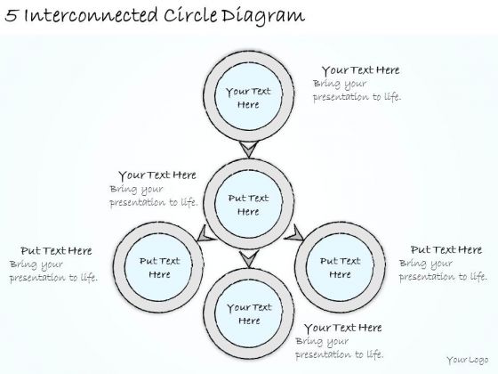 Ppt Slide 5 Interconnected Circle Diagram Consulting Firms