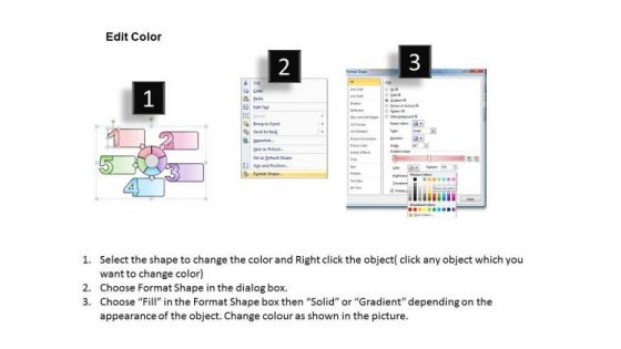 Ppt Slide 5 Sequence Of Interdependent Procedures Business Diagrams