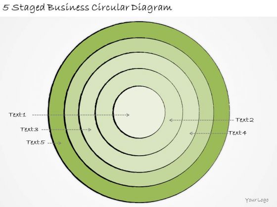 Ppt Slide 5 Staged Business Circular Diagram Sales Plan