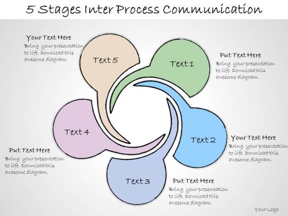 Ppt Slide 5 Stages Inter Process Communication Business Diagrams