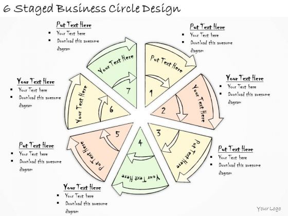Ppt Slide 6 Staged Business Circle Design Diagrams