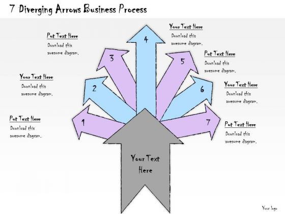 Ppt Slide 7 Diverging Arrows Business Process Marketing Plan
