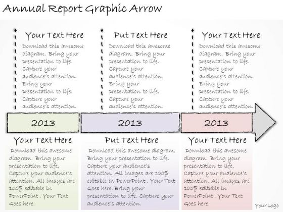 Ppt Slide Annual Report Graphic Arrow Business Diagrams