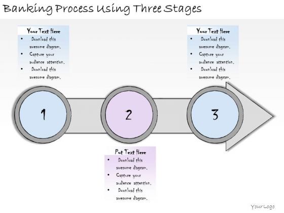 Ppt Slide Banking Process Using Three Stages Consulting Firms