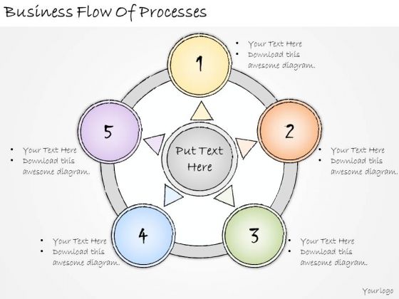 Ppt Slide Business Flow Of Processes Strategic Planning