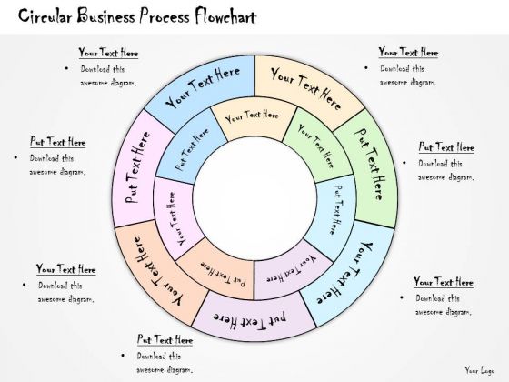 Ppt Slide Circular Business Process Flowchart Diagrams