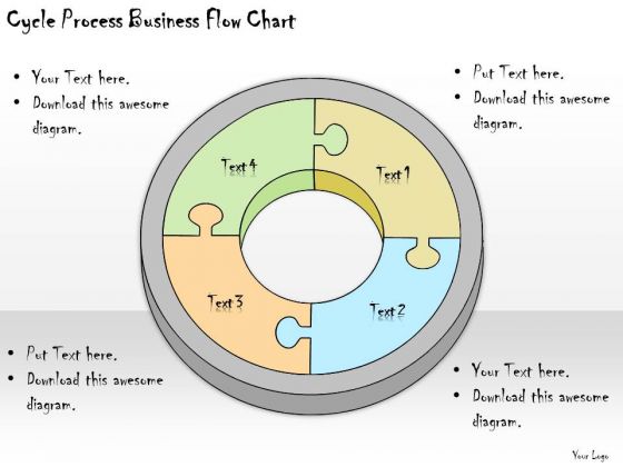 Ppt Slide Cycle Process Business Flow Chart Diagrams